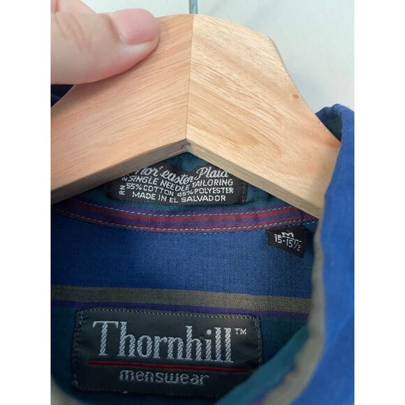 Thornhill Menswear 80s Retro Striped Western Button-Down – Men’s Medium - Picture 5 of 7